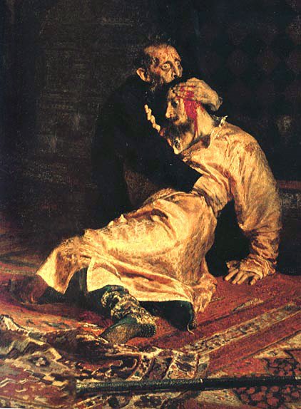 Ivan the Terrible and His Son Ivan on November 16, 1581 [detail] 2