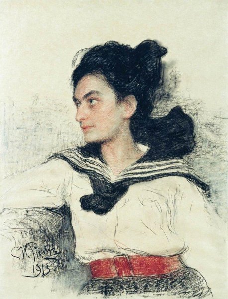 Portrait of Maria Osipovna Lowenfeld, daughter of art collector O. D. Lowenfeld