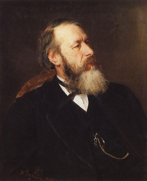 Portrait of Vladimir Vasilievich Stasov, Russian art historian and music critic