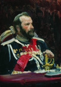 Portrait of Yefim Vasilyevich Repin, the artist's father