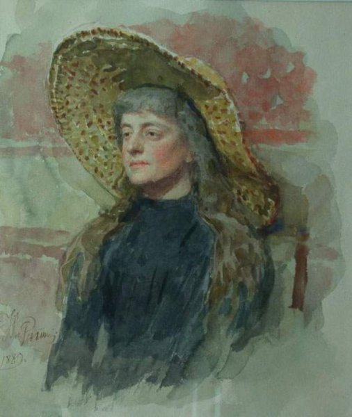 Portrait of painter Elizabeta Nikolayevna Zvantseva