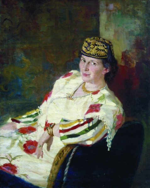 Portrait of patroness and countess Mara Konstantinovna Oliv