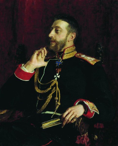 Portrait of poet Grand Prince Konstantin Konstantinovich Romanov