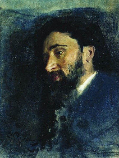 Portrait of writer Vsevolod Mikhailovich Garshin