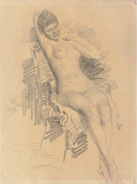 A reclining nude