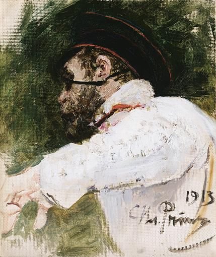 Study Of A Bearded Man In Peaked Cap