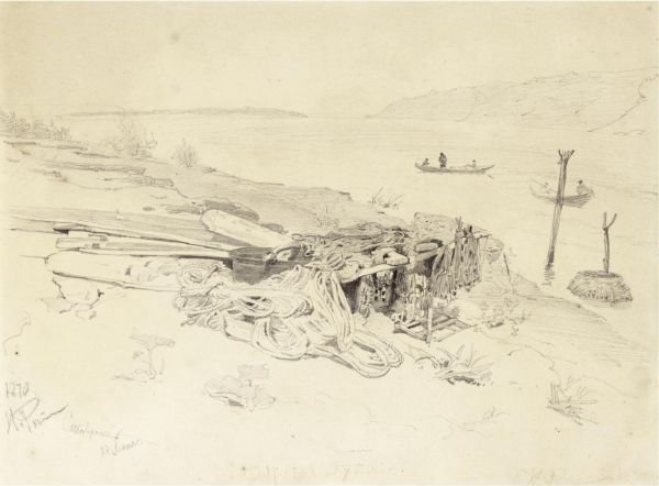 Preparatory Sketch For Barge Haulers Haulers On The Volga