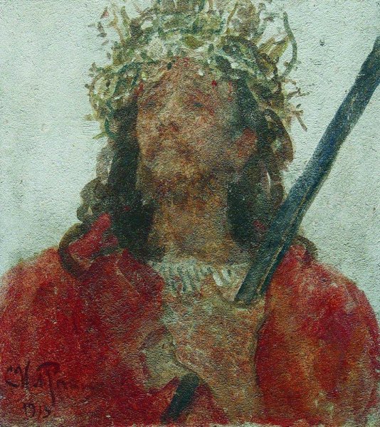 Jesus in a crown of thorns