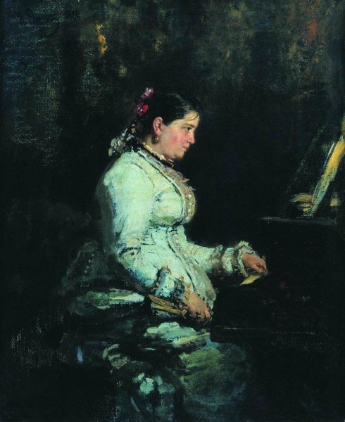 The piano. Portrait of S.V. Tarnovskaya