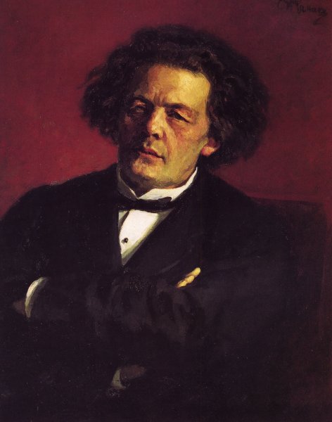 Portrait of the pianist, conductor, and composer, Anton Grigorievich Rubinstein